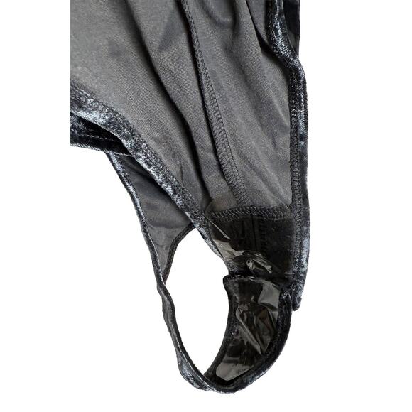 Free People Women's Intimately Don't You Wish Velvet Bodysuit Sunflower Seed NWT - Picture 13 of 14